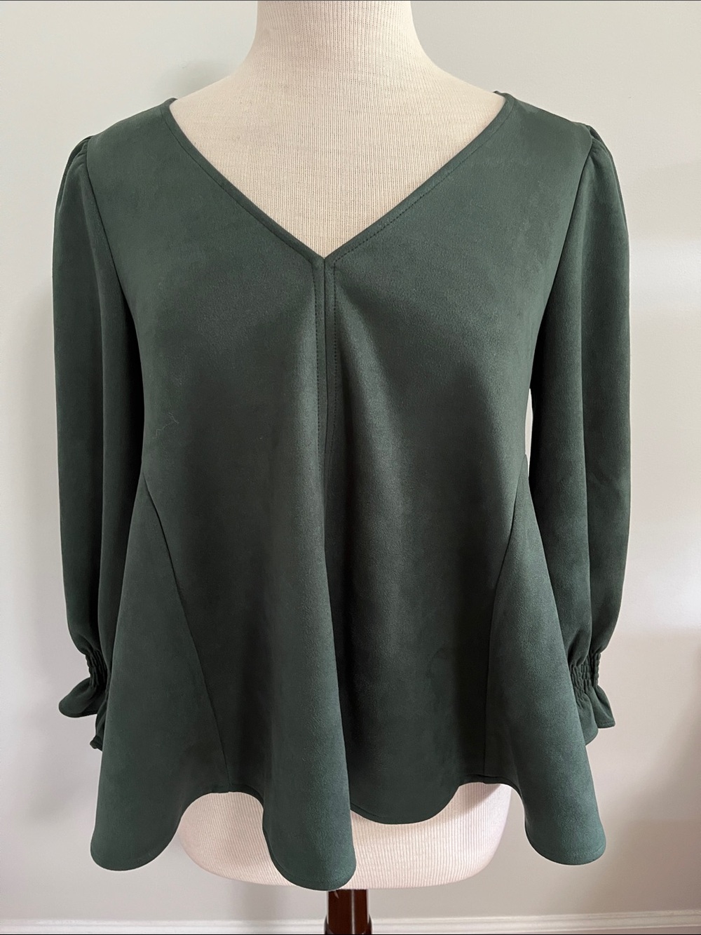 Tuckernuck Faux Suede Easton Swing Blouse - Picture 2 of 6